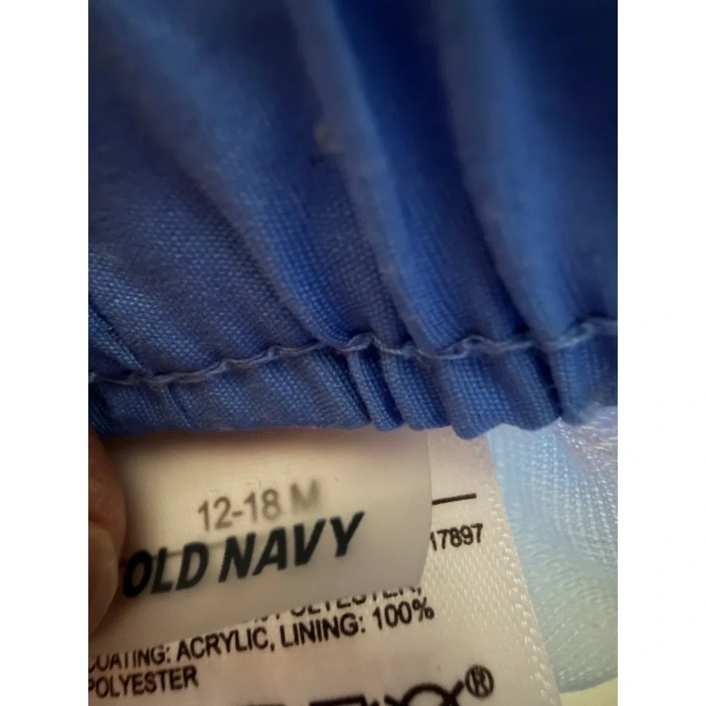 Old Navy Toddler Boys Swim Trunks 12-18 Months Blue Tie Dye Rainbow Shorts